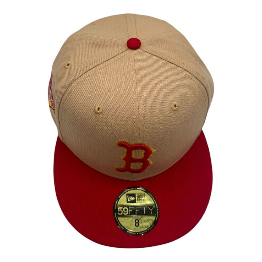 New Era 59Fifty Boston Red Sox Candied Pecan Hat 8 Fenway‎ Park 90th Anniversary - Picture 3 of 9
